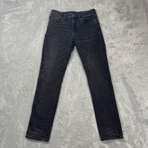 American Eagle Jeans Womens 29x32 Black Denim Ne(x)t Level Flex Straight Leg